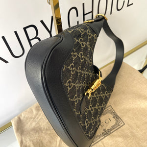 Borsa Jackie 1961 Denim Nero Gucci