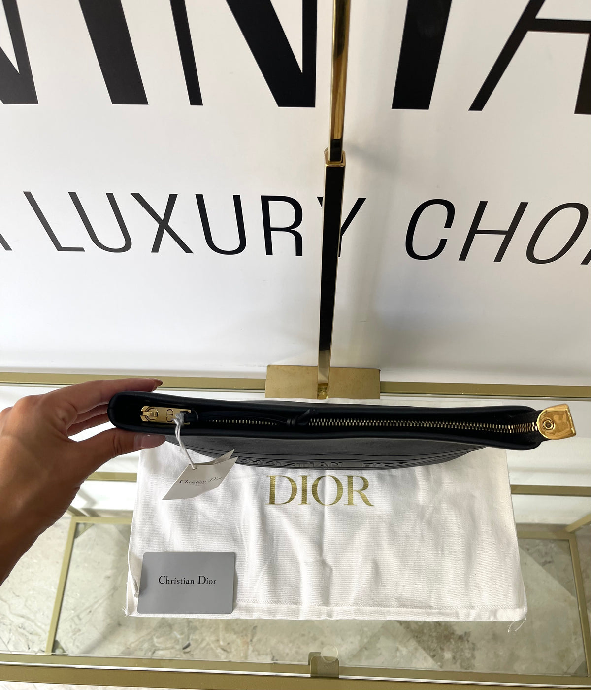 Pochette Stripe Pouch Christian Dior