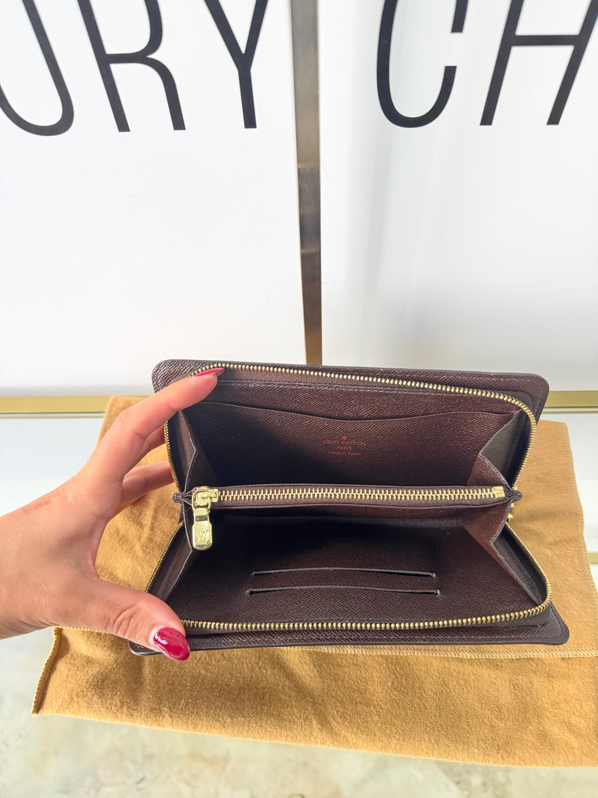 Portafoglio Zippy Damier Ebène Louis Vuitton