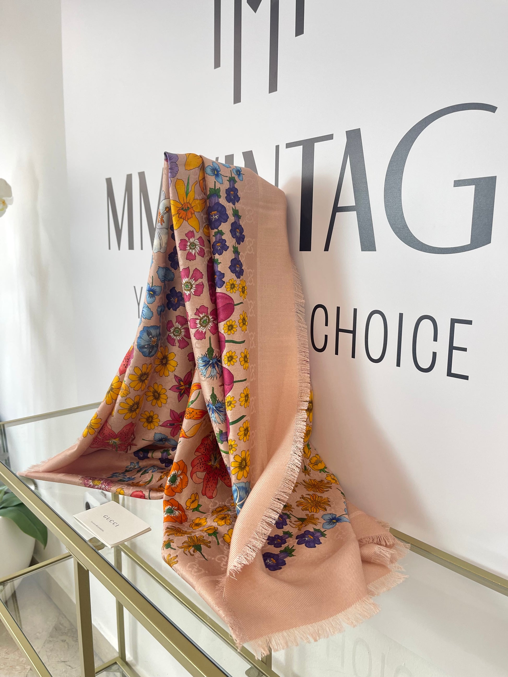 Foulard stampa Floreale Gucci