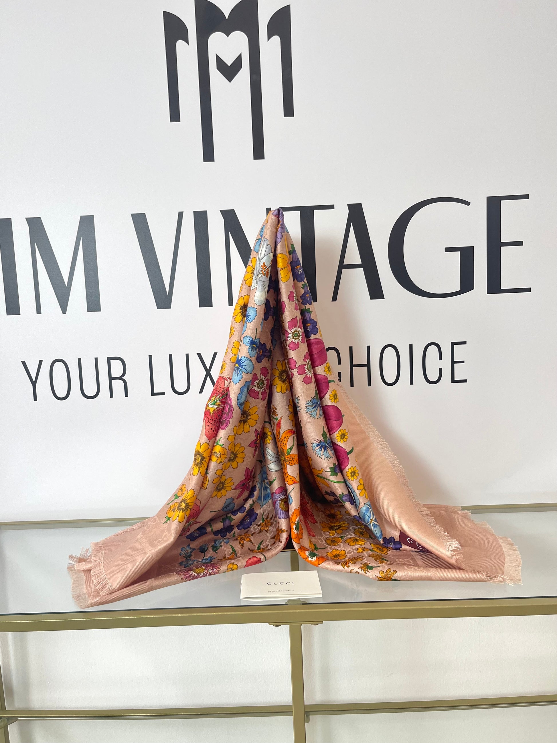 Foulard stampa Floreale Gucci