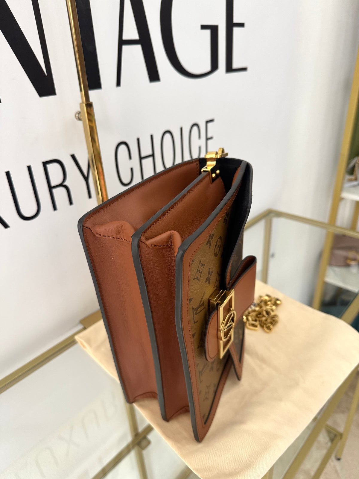 Borsa Dauphine MM Monogram/Monogram Reverse Louis Vuitton