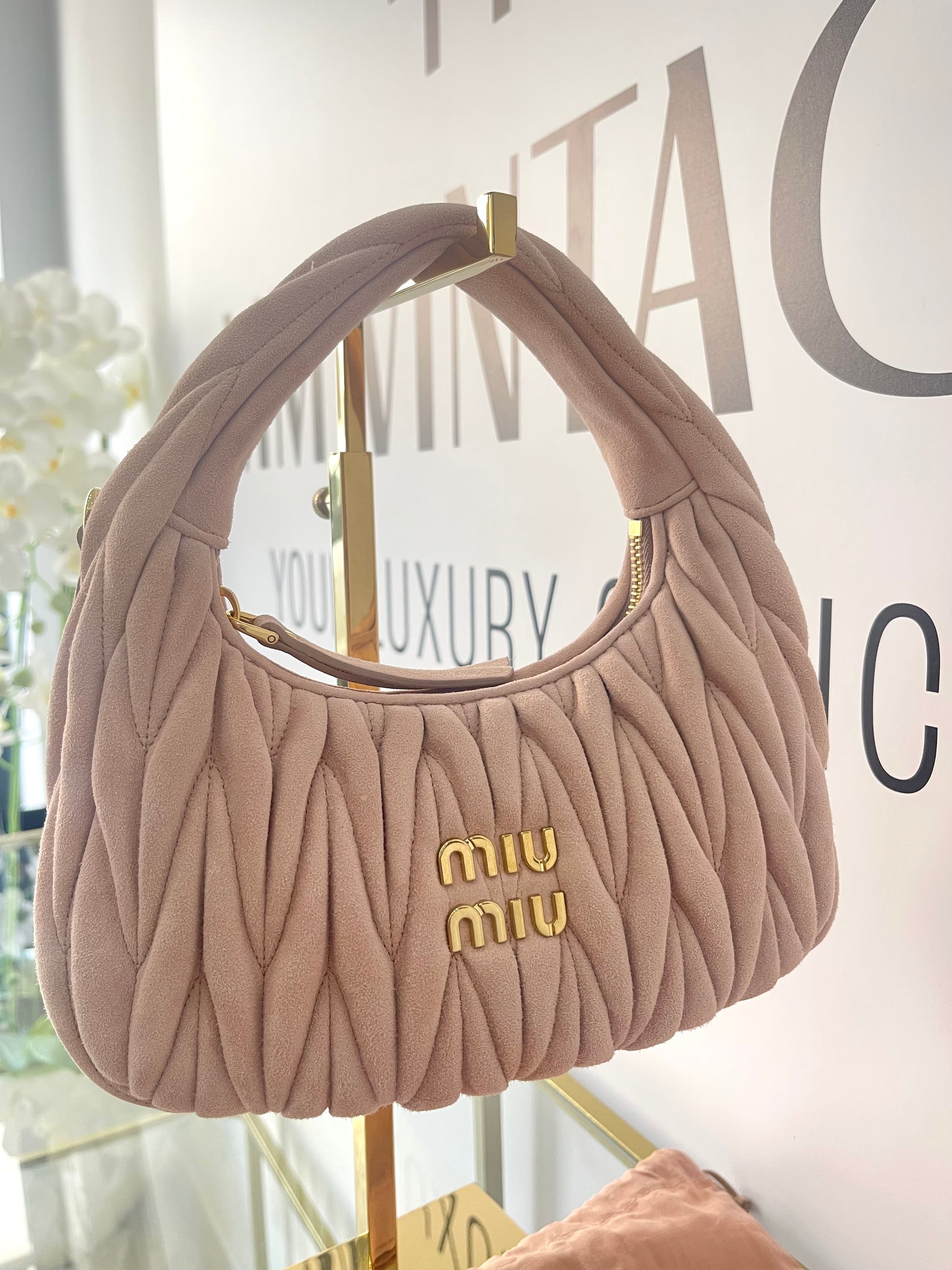 Borsa Hobo Wander Small Miu Miu