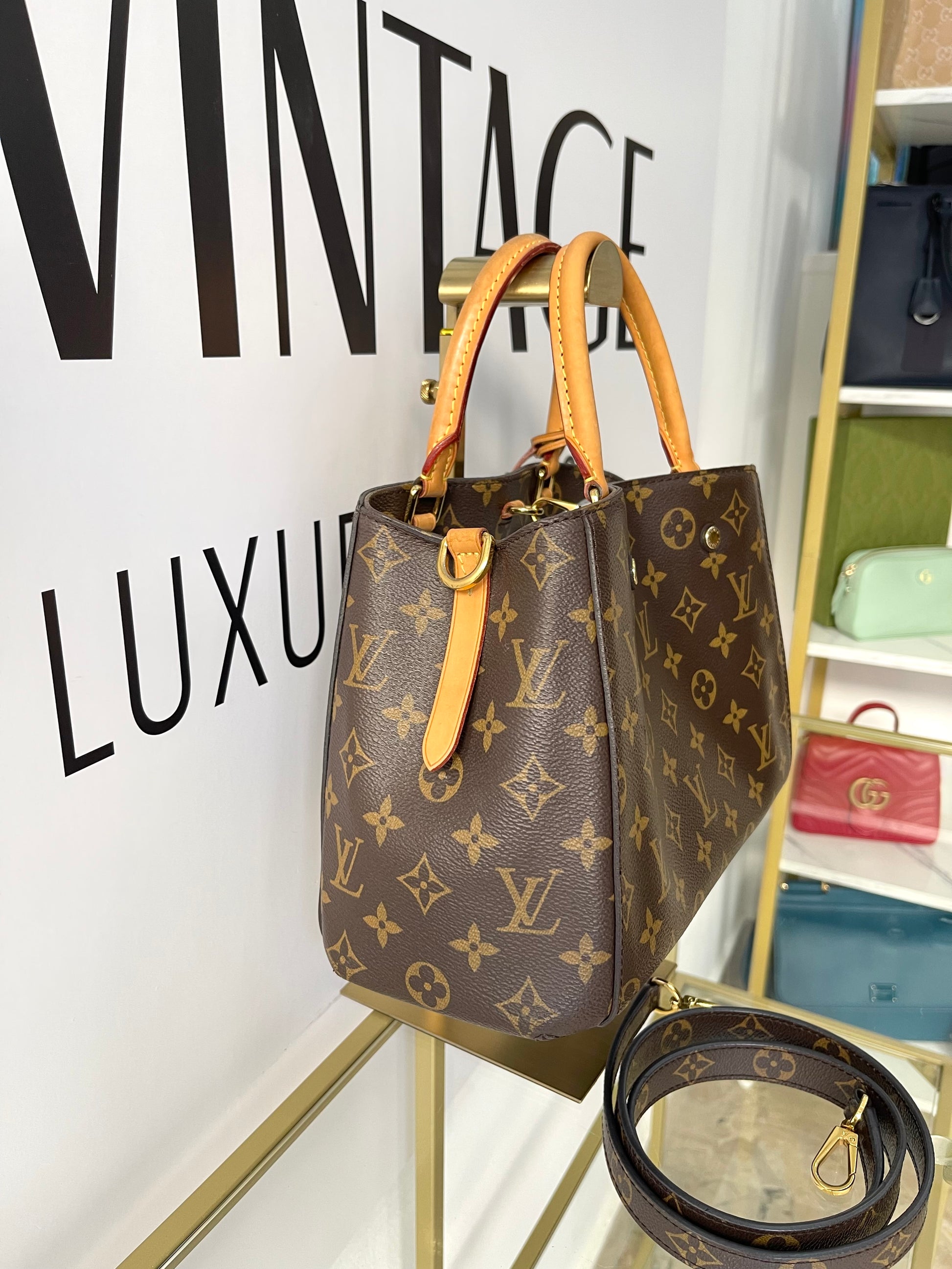 Borsa Montaigne PM Monogram Louis Vuitton