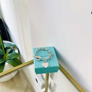 Bracciale a maglie cuore M Toggle Tiffany