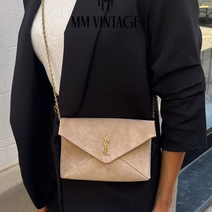 Pochette Cassandre in Suede Saint Laurent