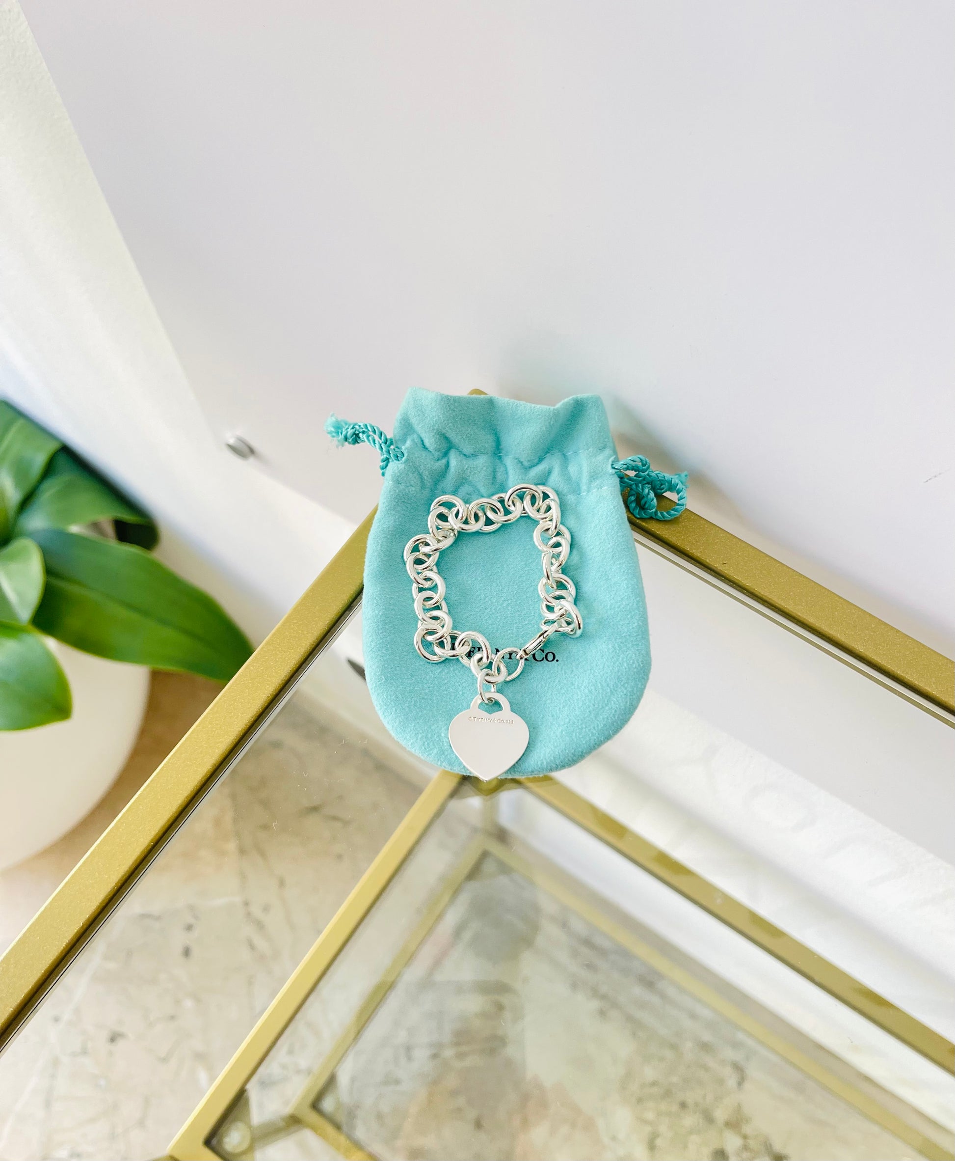 Bracciale a maglie cuore M Tiffany