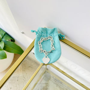 Bracciale a maglie cuore M Tiffany