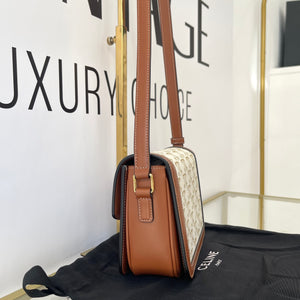 Borsa Teen Triomphe in tela Triomphe Celine