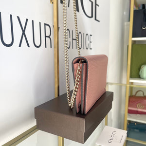 Wallet On Chain Marmont GG Interlocking Gucci
