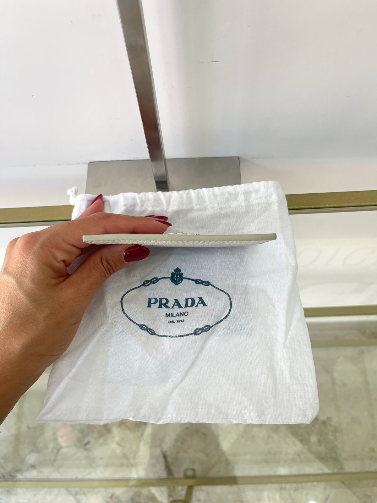 Portacarte in pelle Prada