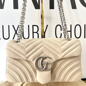 Borsa Marmont 26 GG in Nabuk Gucci
