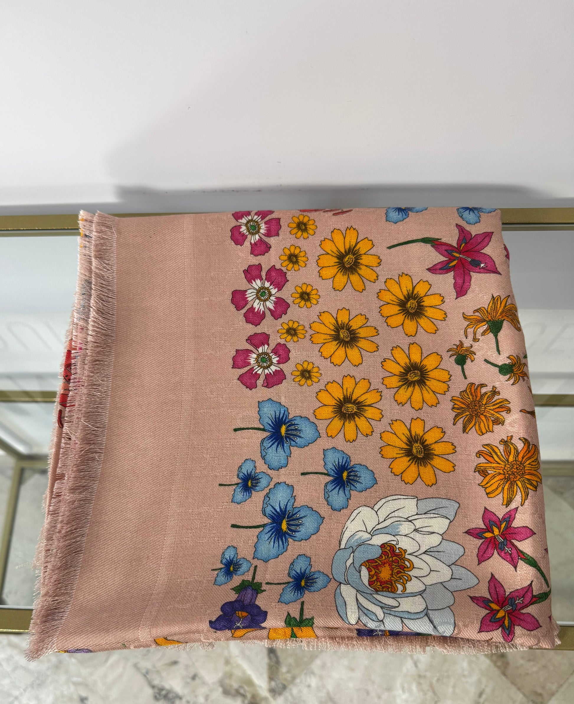 Foulard stampa Floreale Gucci