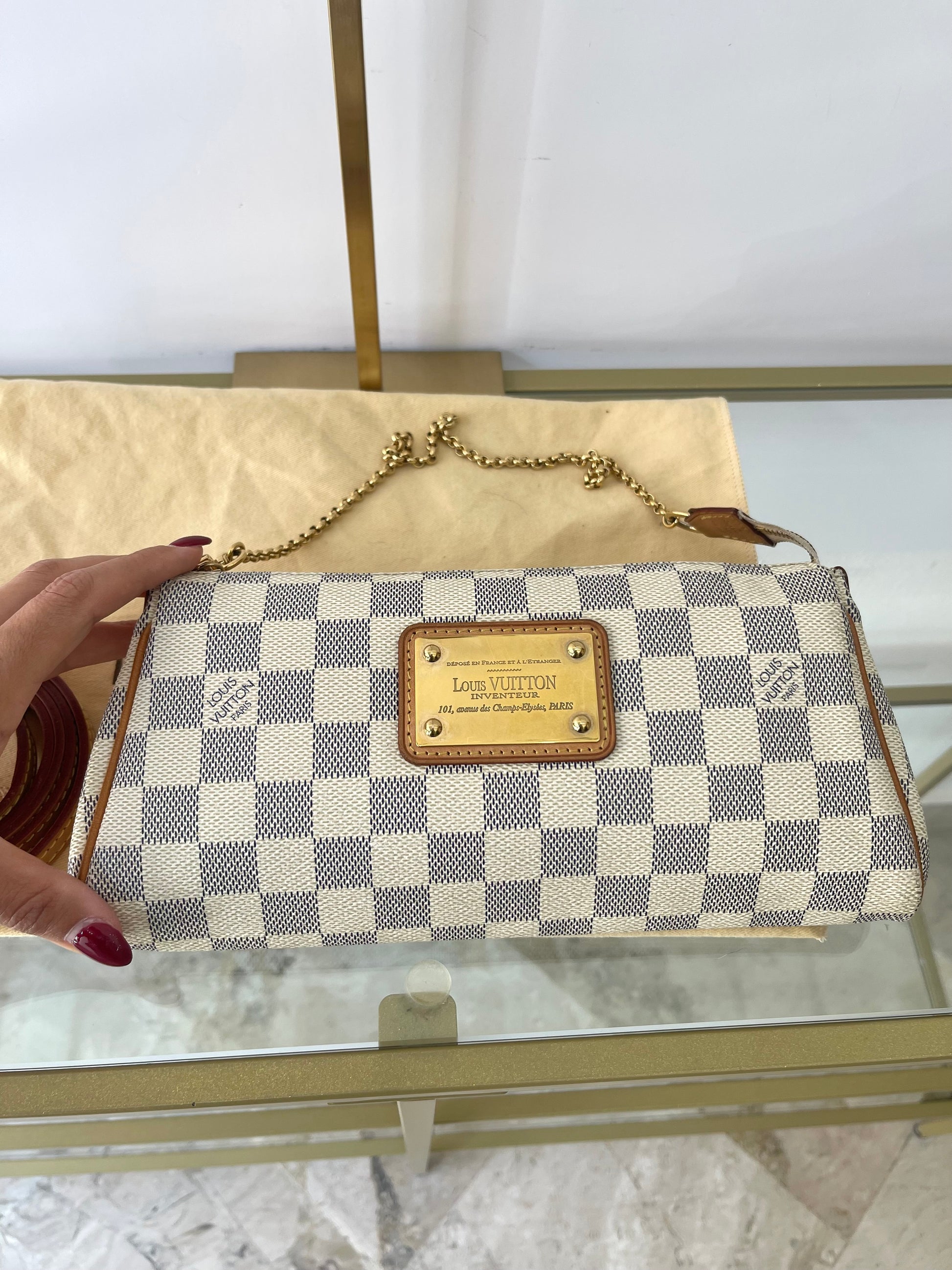 Pochette Eva Damier Azur Louis Vuitton