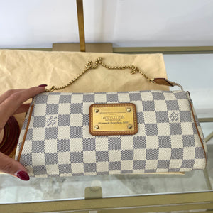 Pochette Eva Damier Azur Louis Vuitton