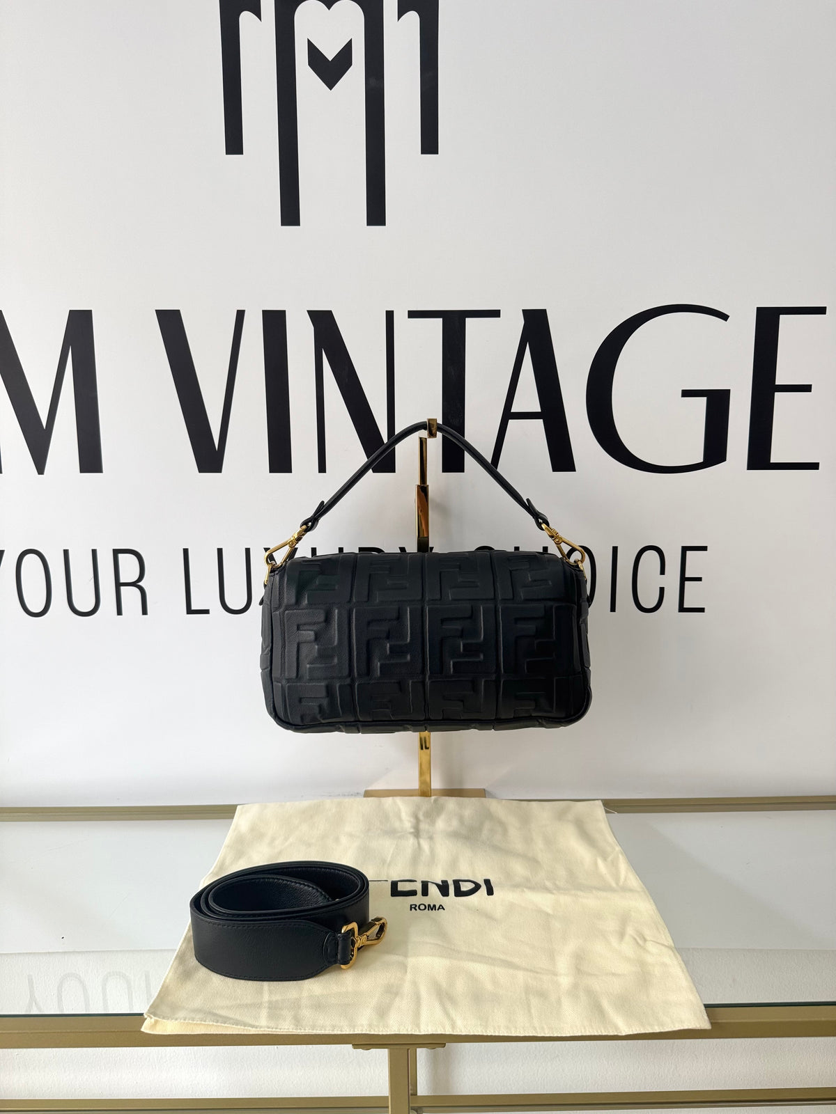 Borsa Baguette FF Fendi