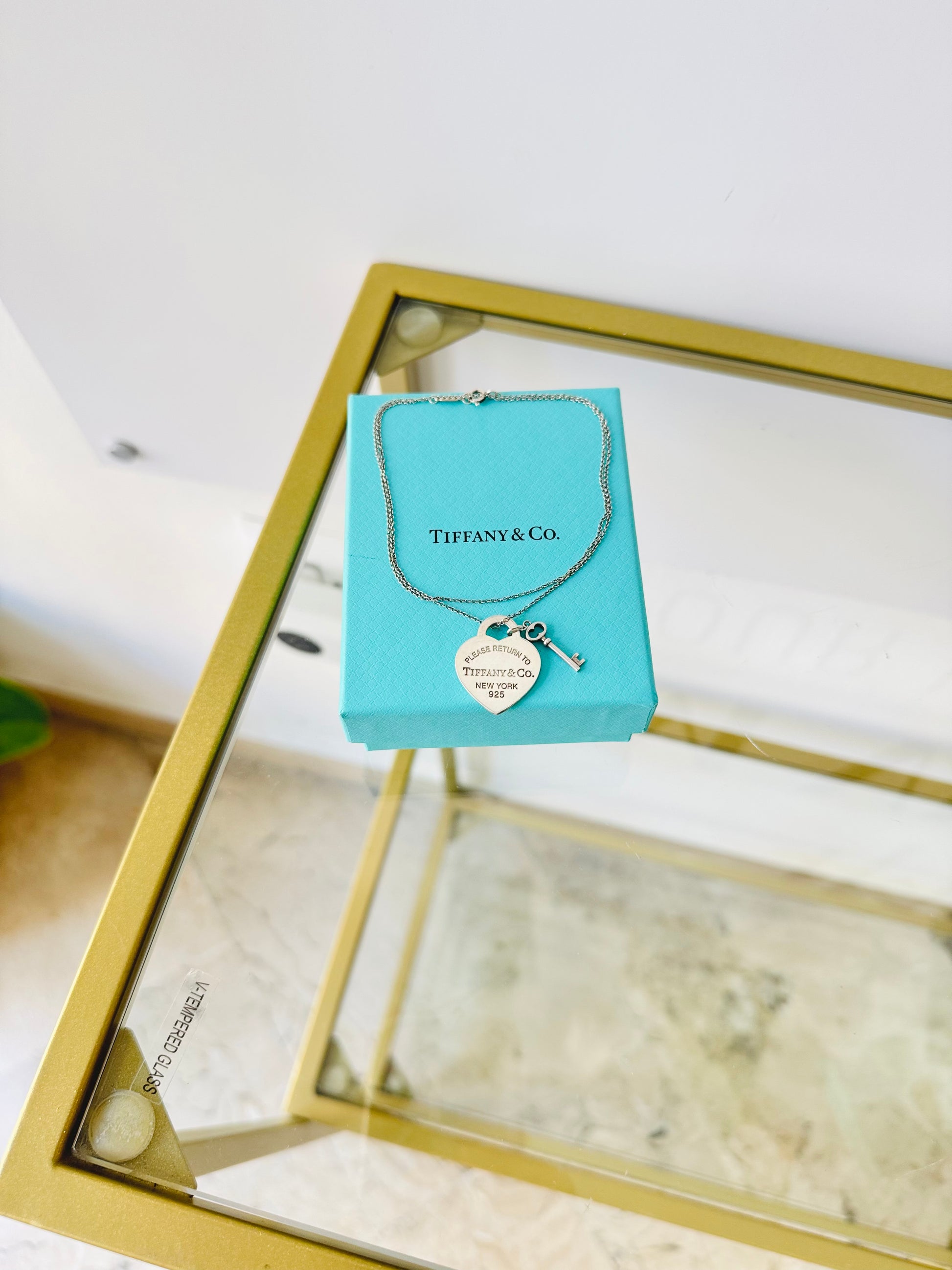 Girocollo cuore M con Chiave Tiffany