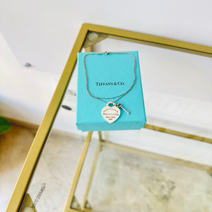 Girocollo cuore M con Chiave Tiffany