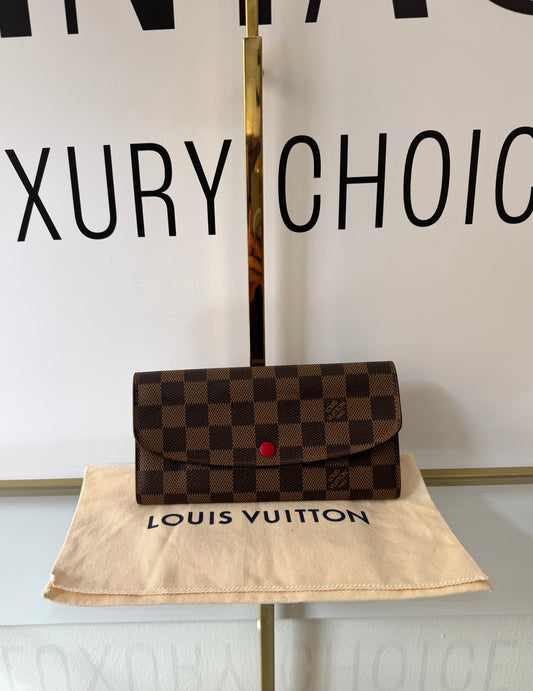 Portafoglio Emilie Damier Ebène Louis Vuitton