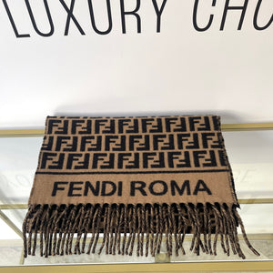 Sciarpa nero/tabacco Fendi