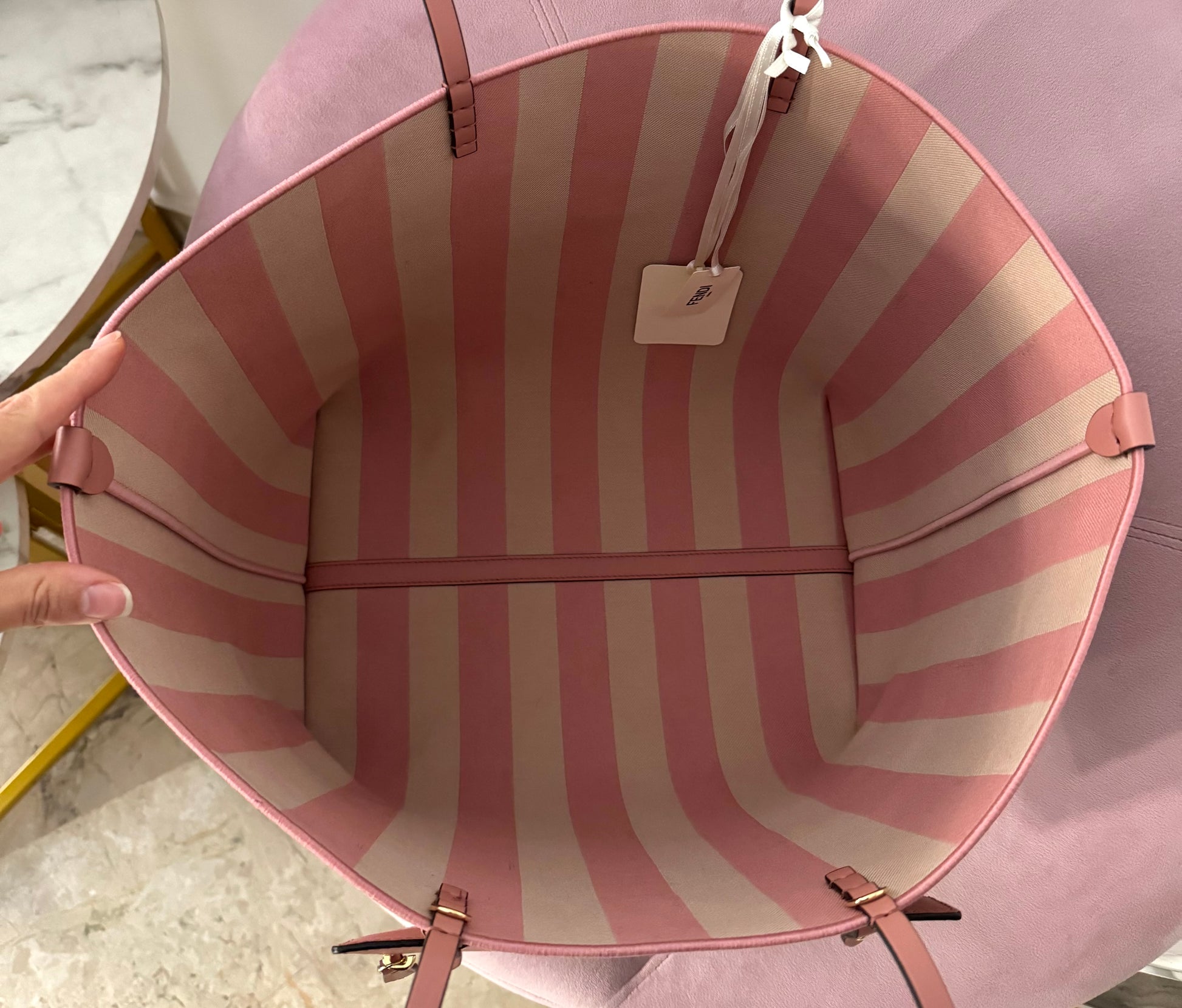 Borsa Shopping Roll Large reversibile Fendi