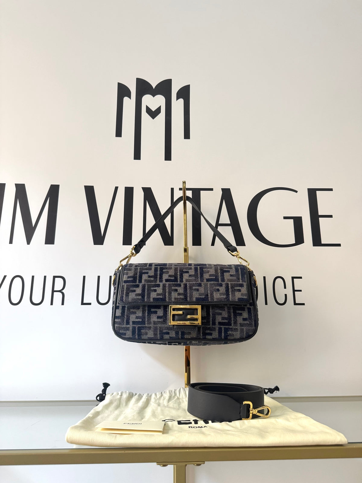 Borsa Baguette FF Fendi