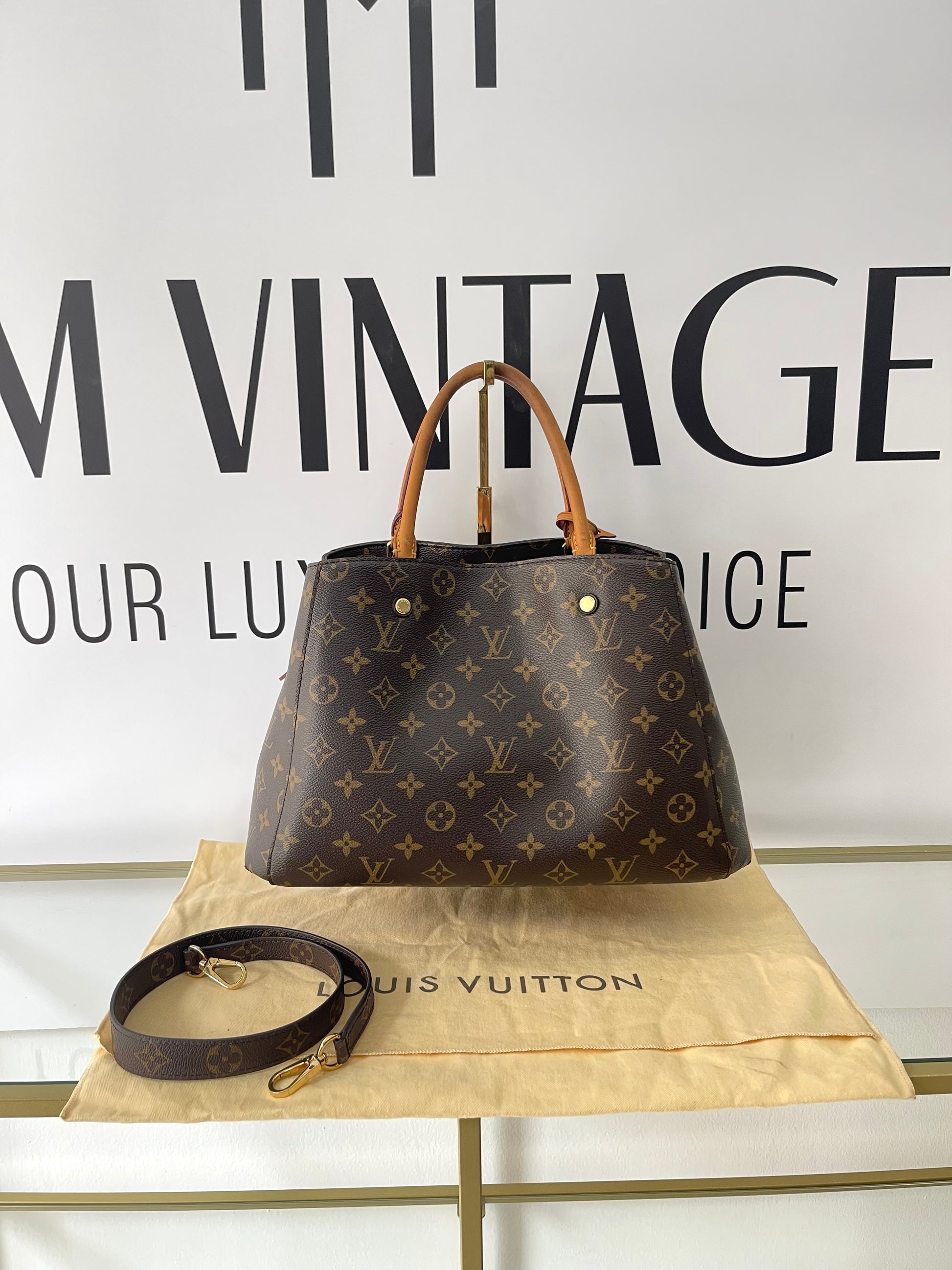 Borsa Montaigne MM Monogram Louis Vuitton