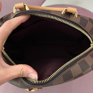 Borsa Valisette Souple BB Damier Ebène Louis Vuitton