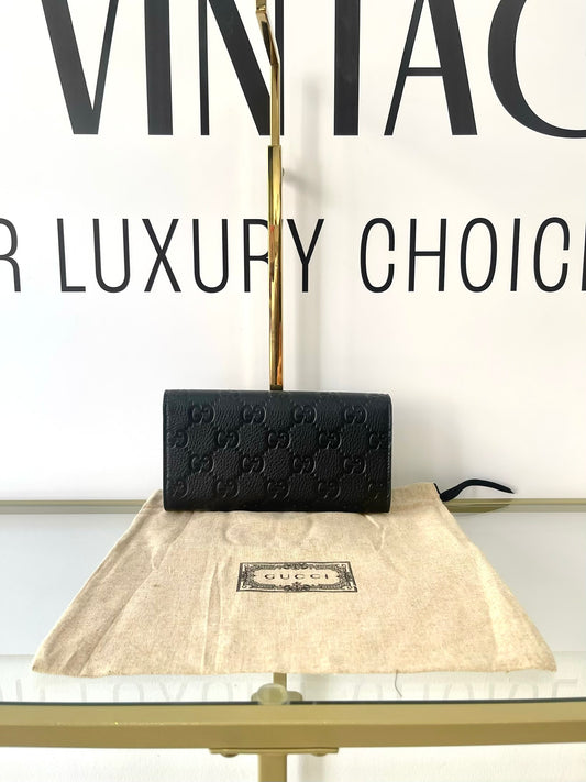 Portafoglio Continental GG Emblem Gucci