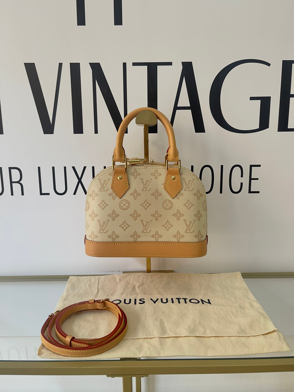 Borsa Alma BB Monogram Origine Lin Limited Edition Louis Vuitton