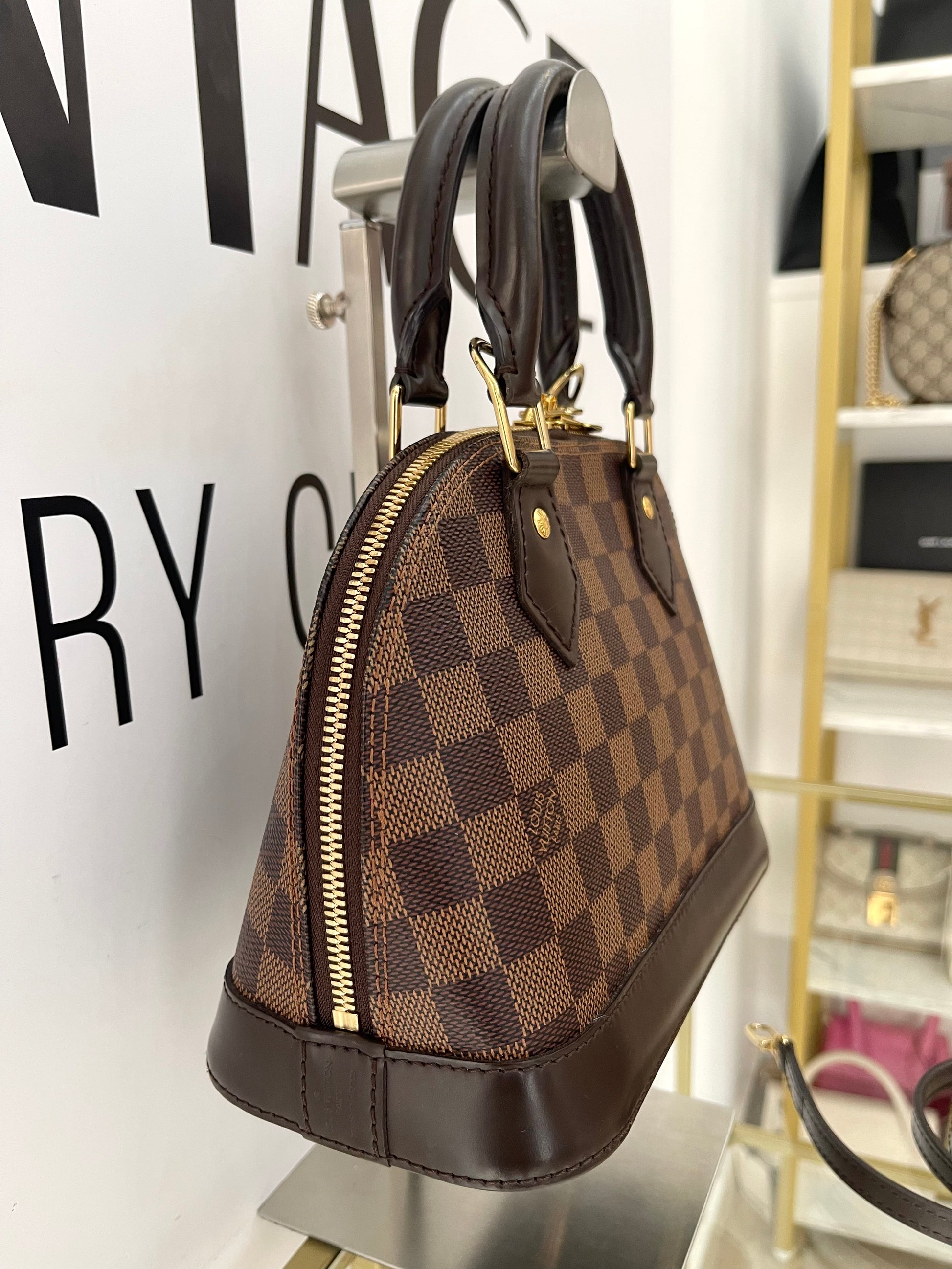 Borsa Alma BB Damier Ébène Louis Vuitton