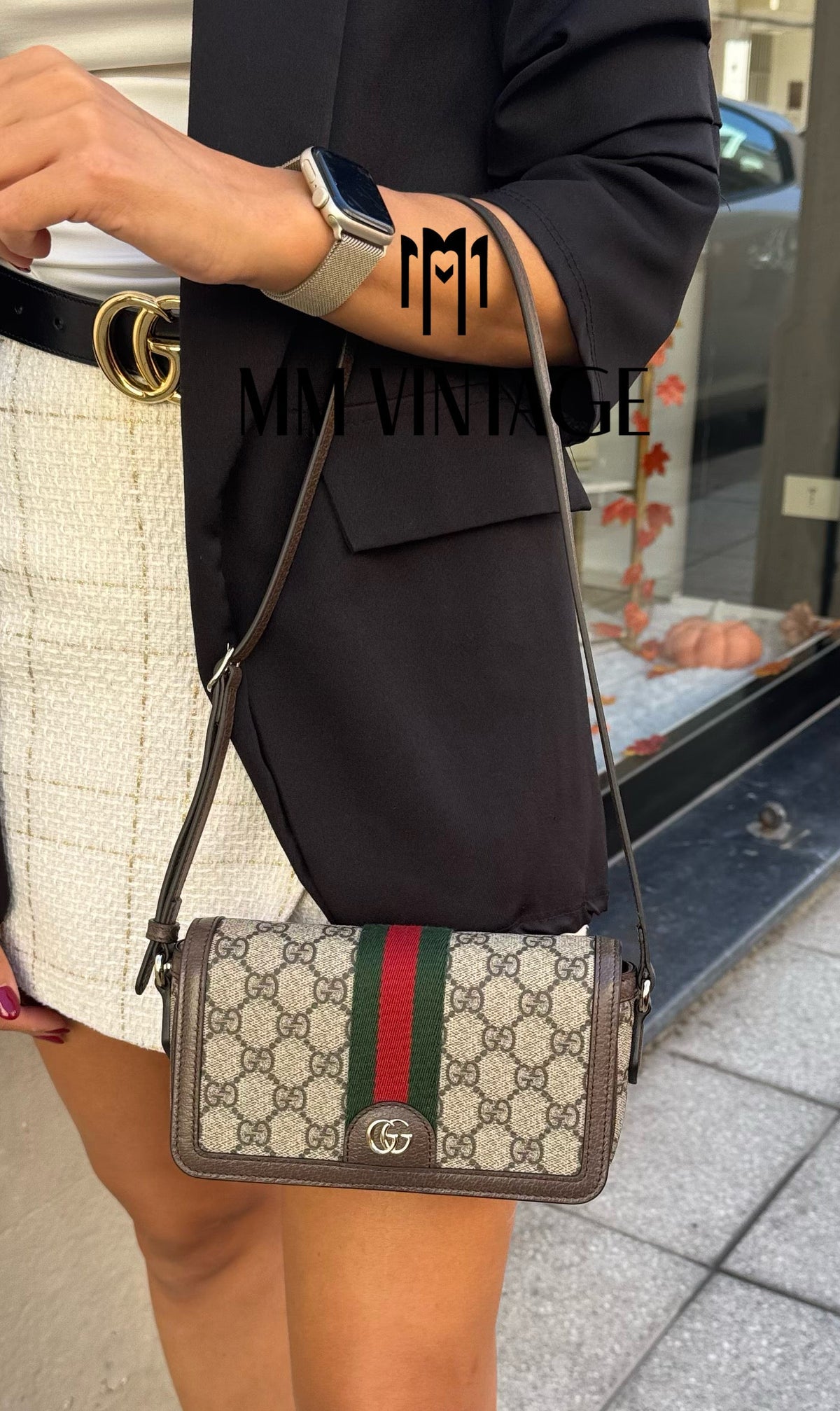 Borsa Ophidia GG Supreme hw oro Gucci