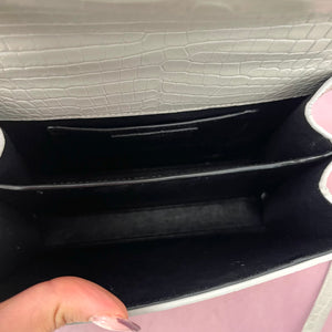 Borsa Cassandra in pelle goffrata coccodrillo YSL