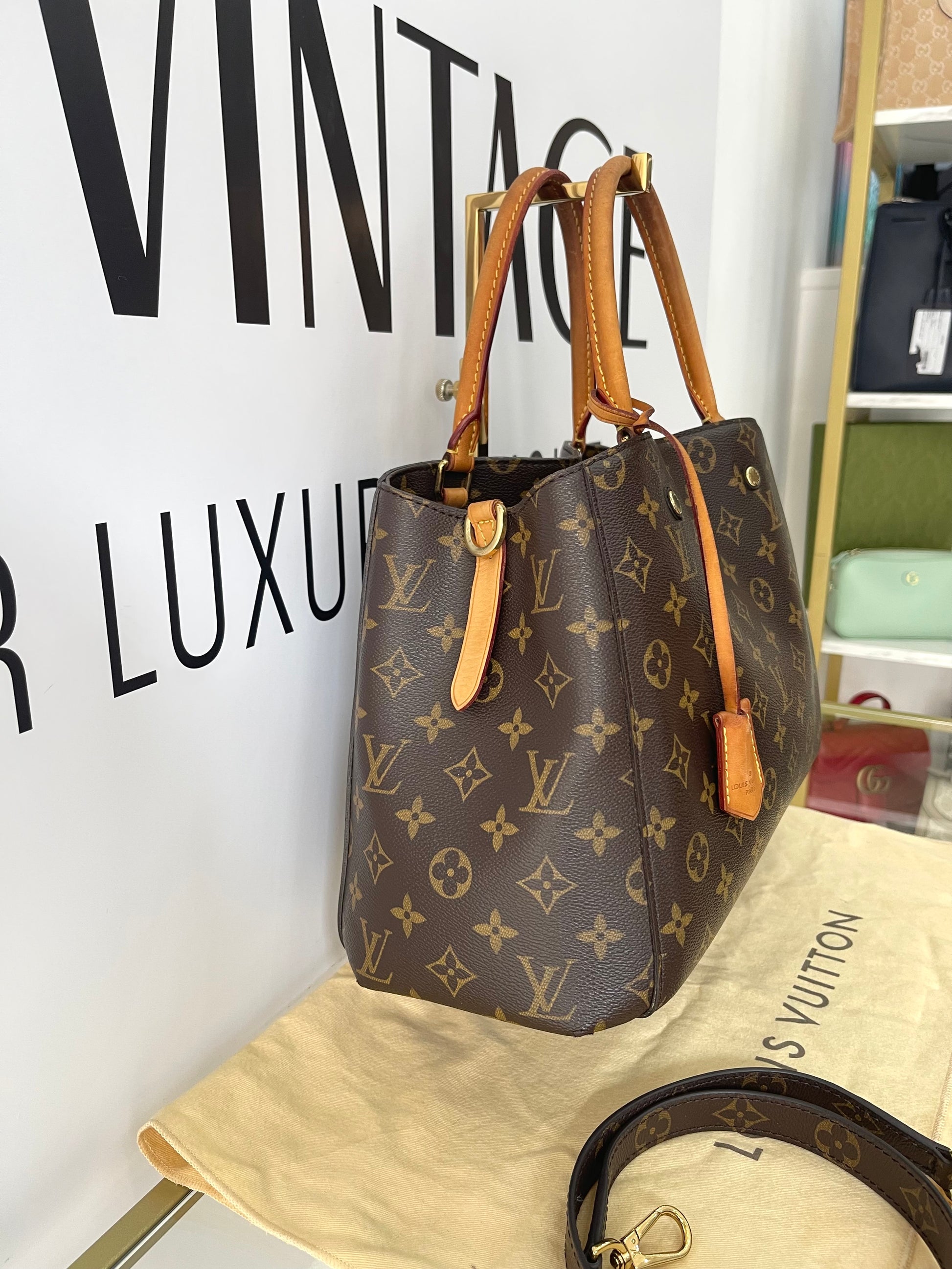 Borsa Montaigne MM Monogram Louis Vuitton