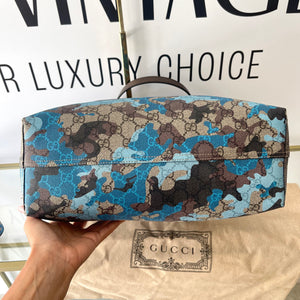Borsa Shopping Camouflage GG Supreme Gucci