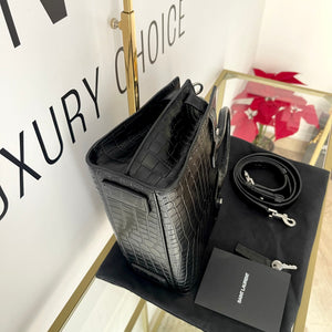 Borsa Sac De Jour Nano Goffrata Coccodrillo Saint Laurent