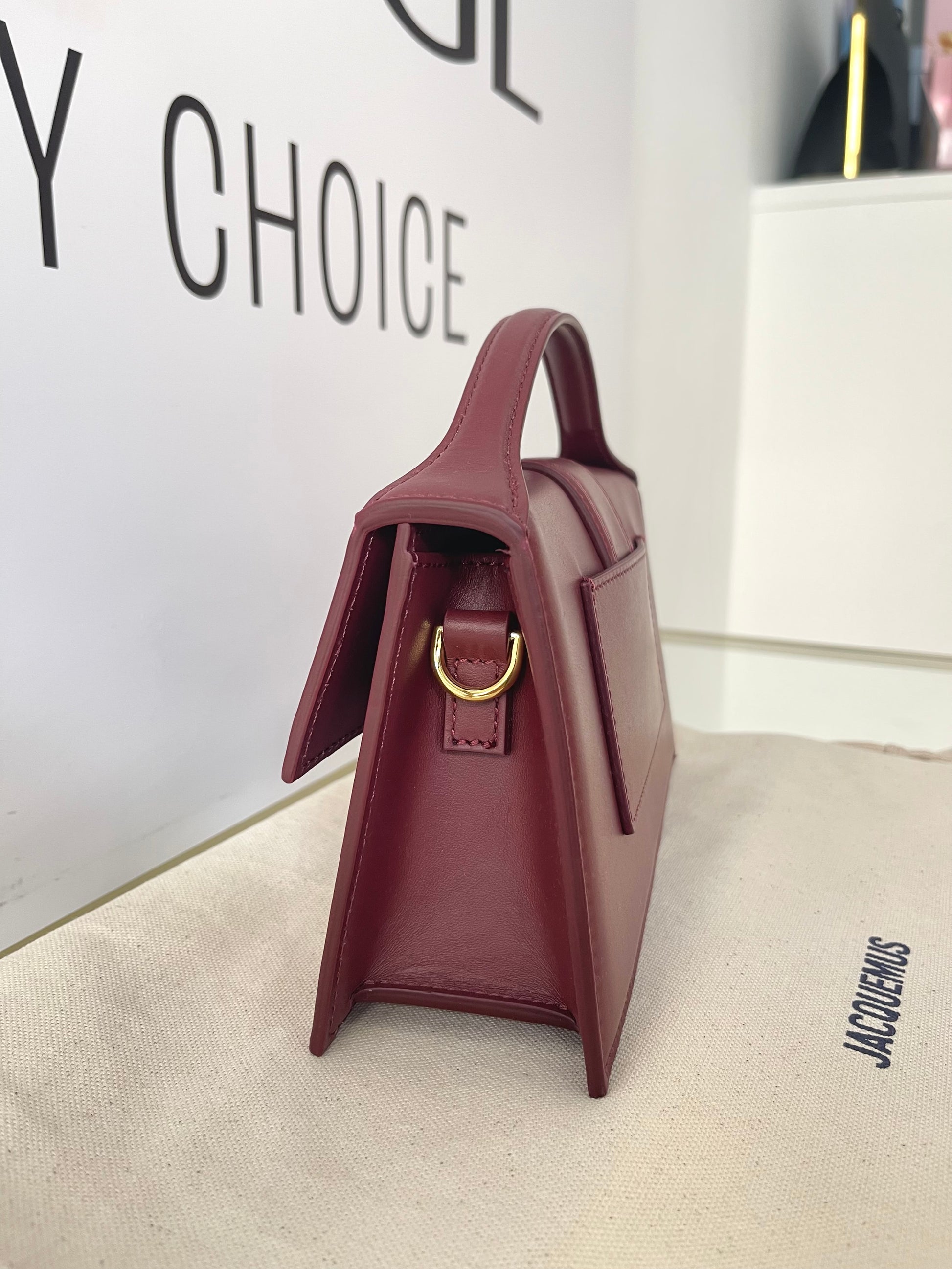 Borsa Le Grand Bambino Bordeaux Jacquemus