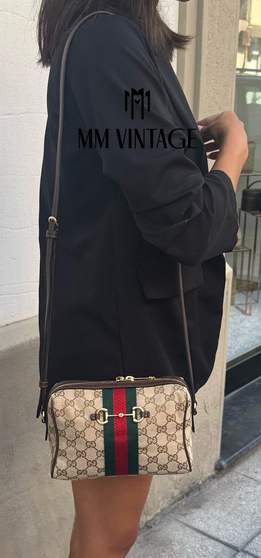 Borsa Camera Bag Horsebit Web Gucci