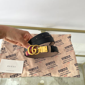 Cintura reversibile GG Marmont 2 cm Gucci