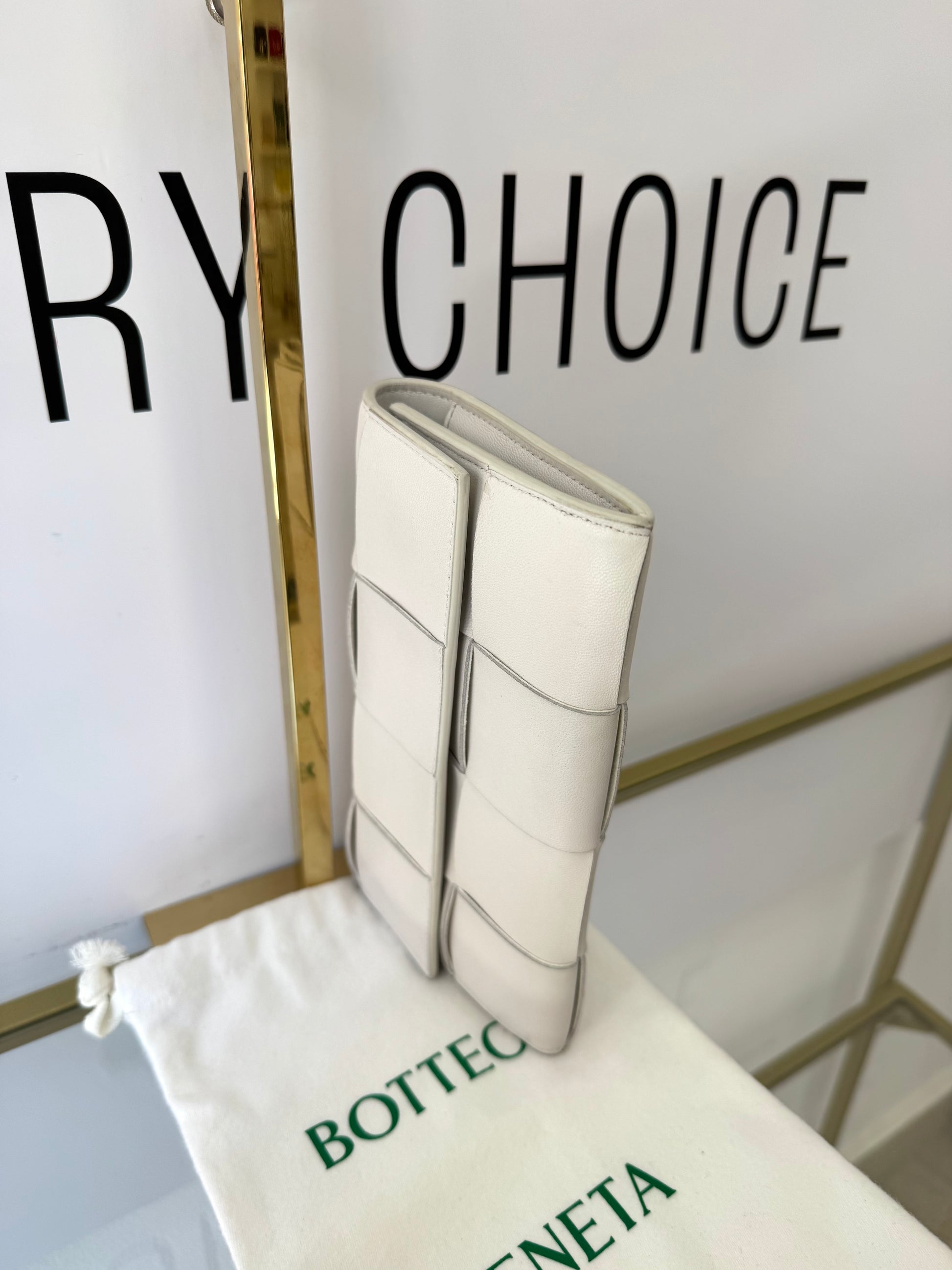 Portafoglio Cassette bianco Bottega Veneta