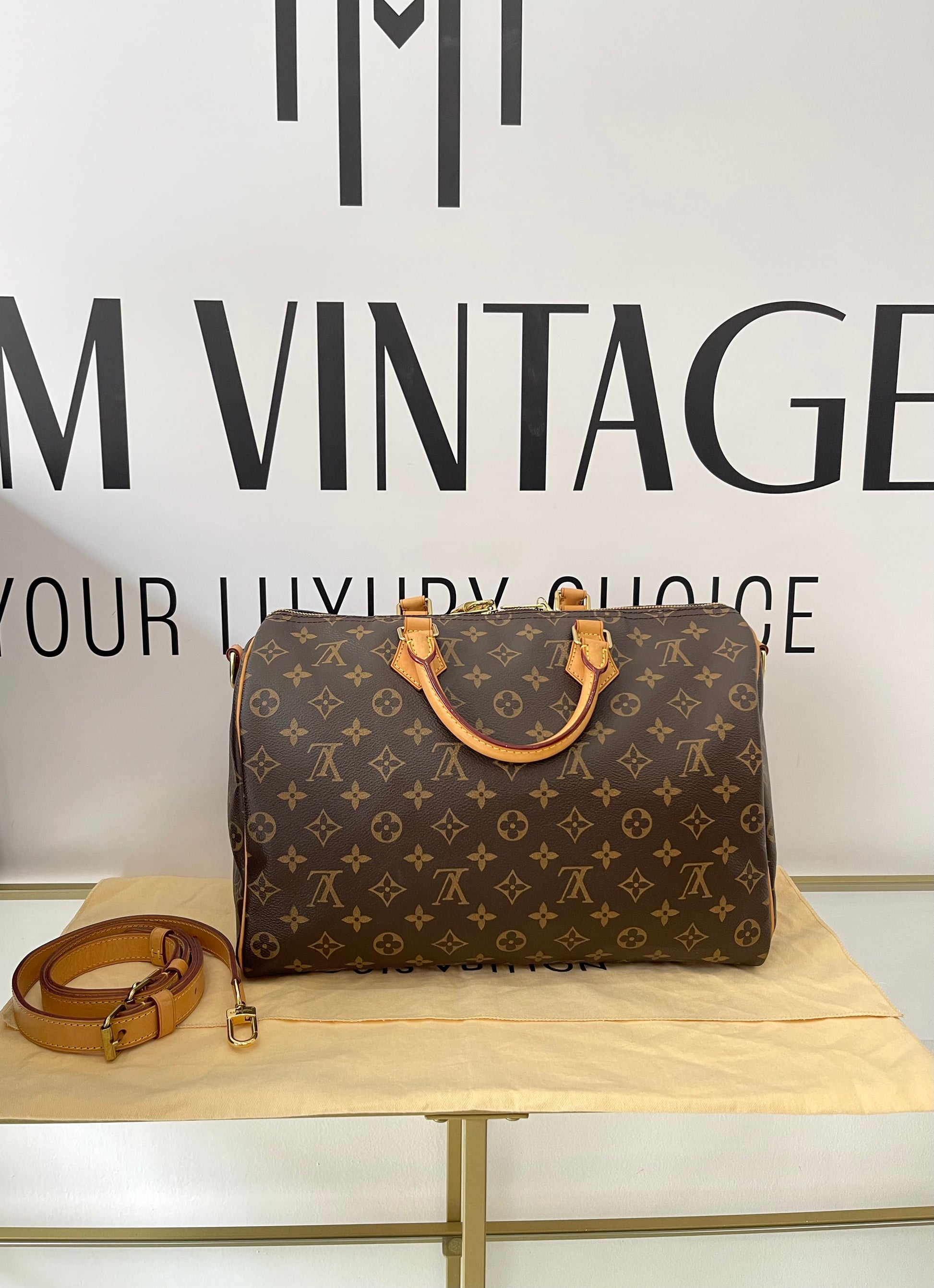 Borsa Speedy 35 Bandoulière Monogram Louis Vuitton