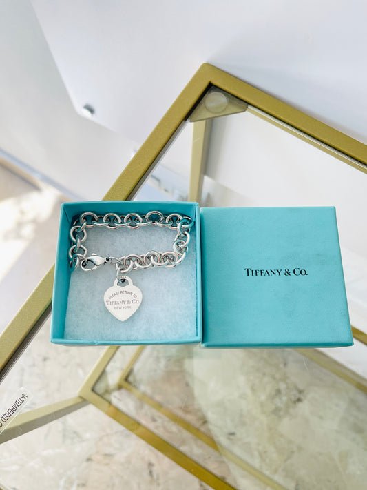 Bracciale a Maglie Cuore M Tiffany