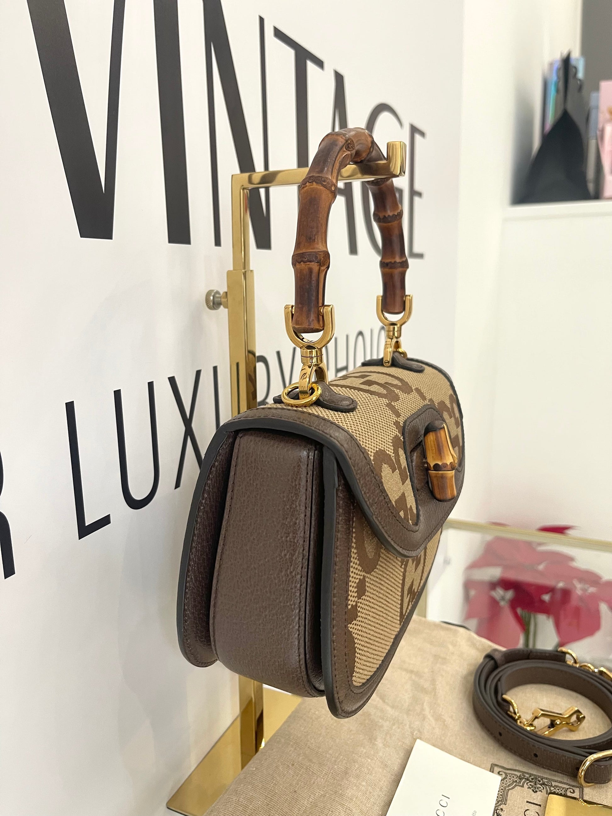 Borsa Bamboo 1947 Jumbo GG Gucci