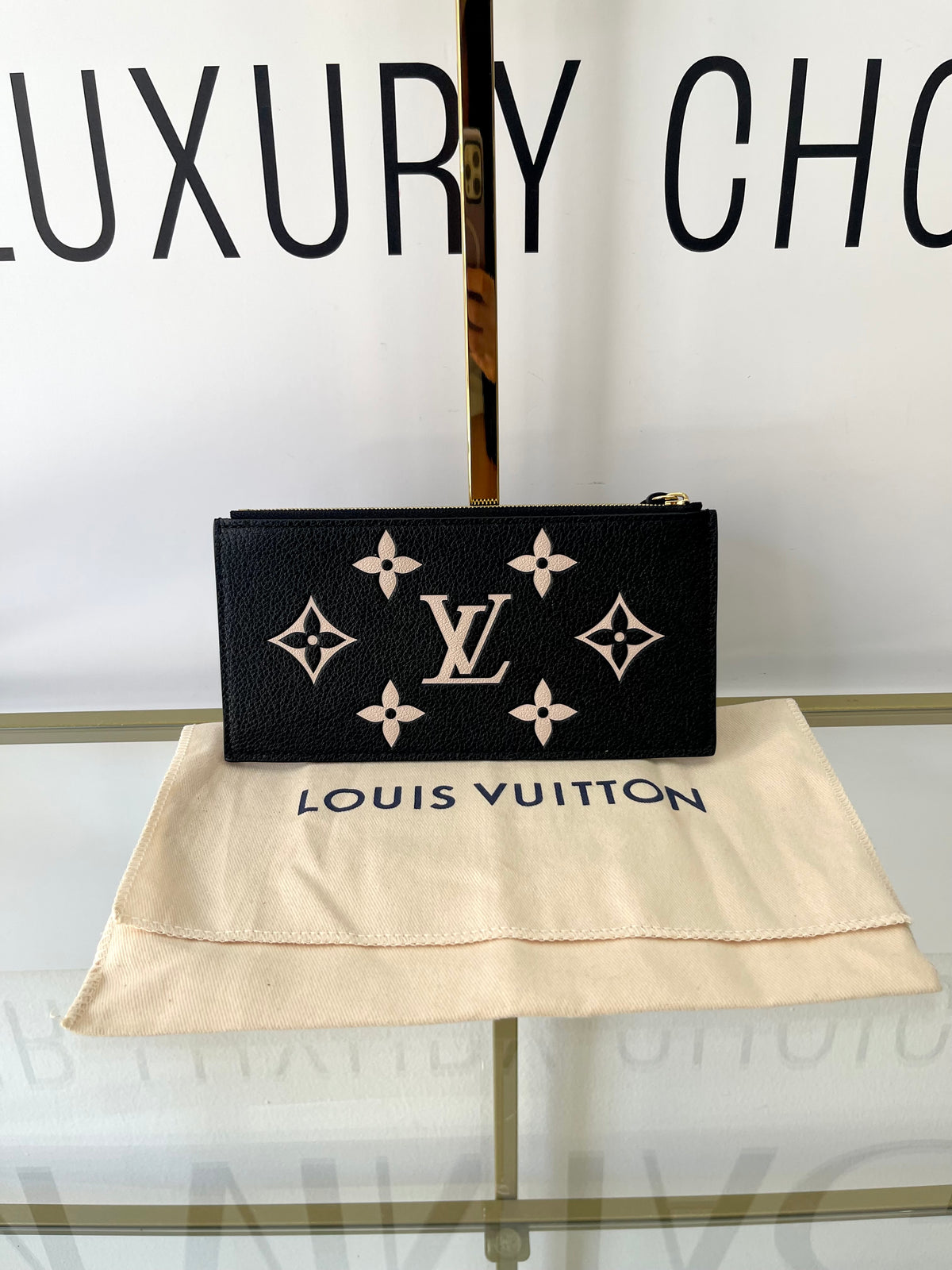 Pochette Félicie Monogram Empreinte Bicolor Louis Vuitton