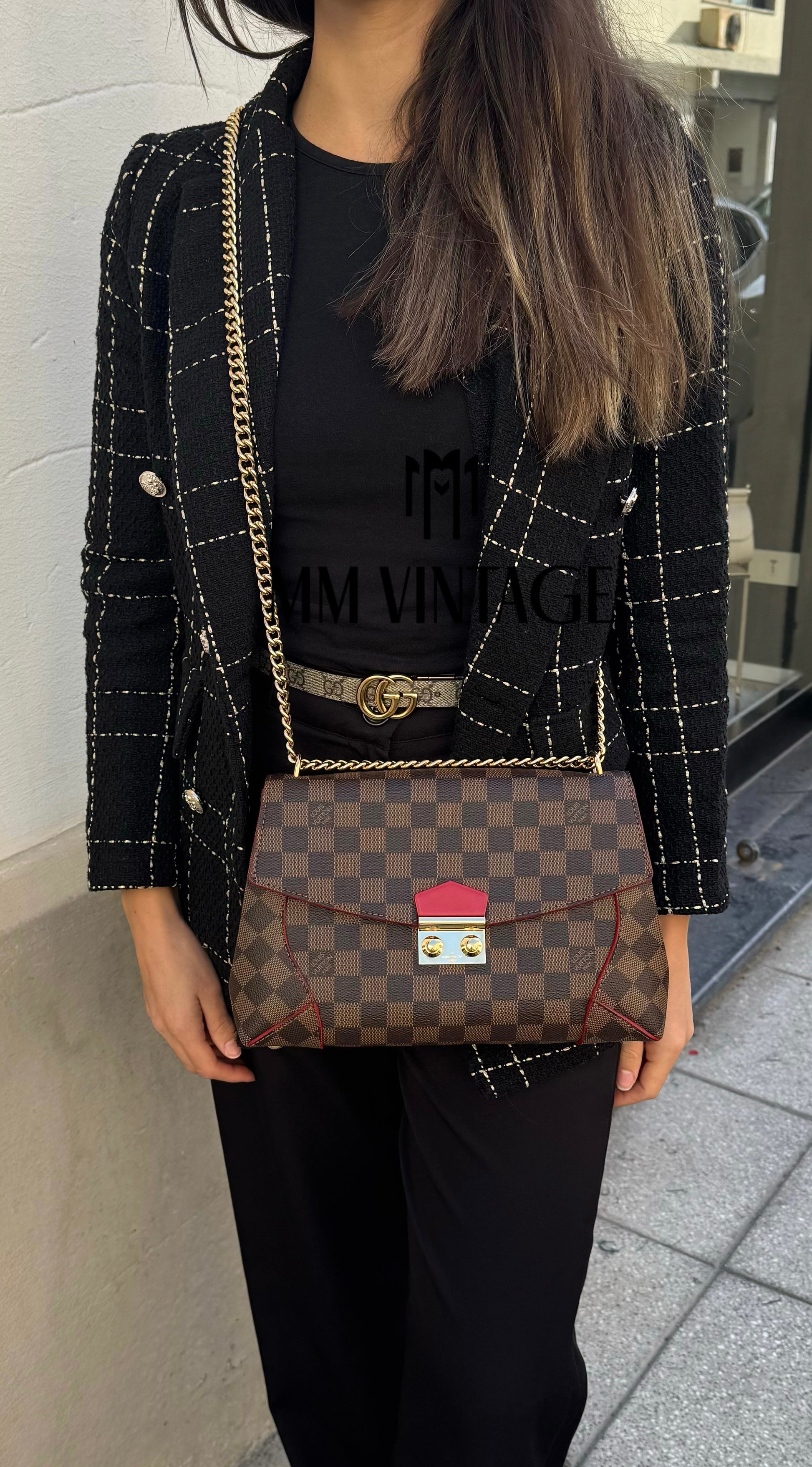 Borsa Caissa Damier Ebéne Louis Vuitton
