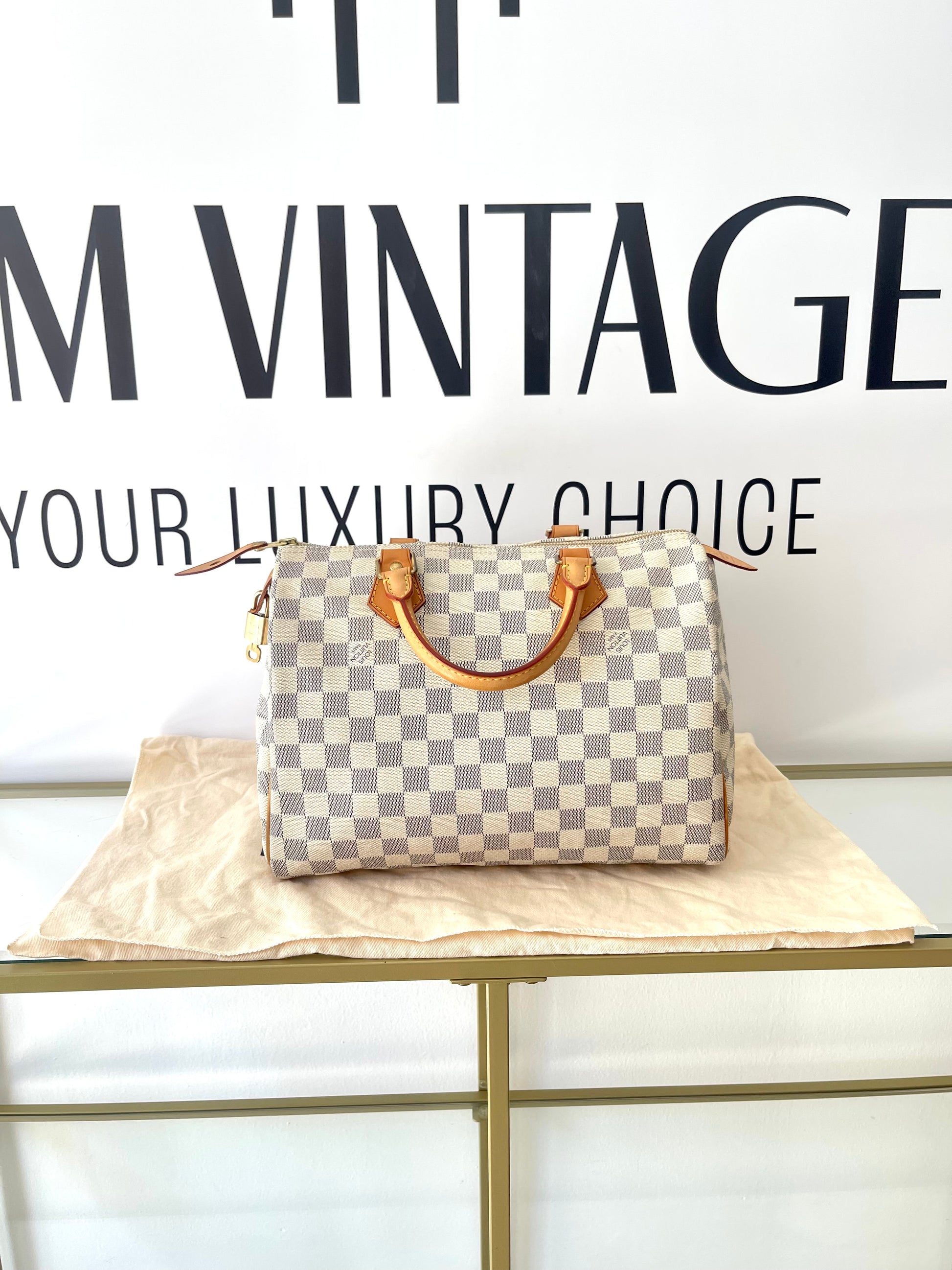 Borsa Speedy 30 Damier Azur Louis Vuitton