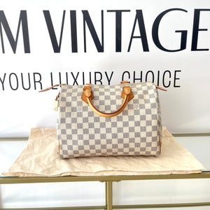 Borsa Speedy 30 Damier Azur Louis Vuitton