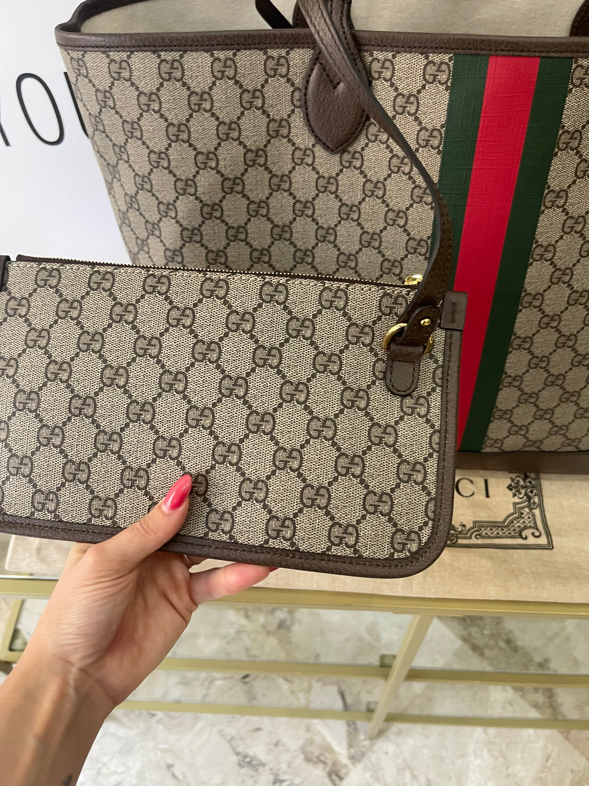 Borsa Shopping Ophidia GG Supreme Gucci