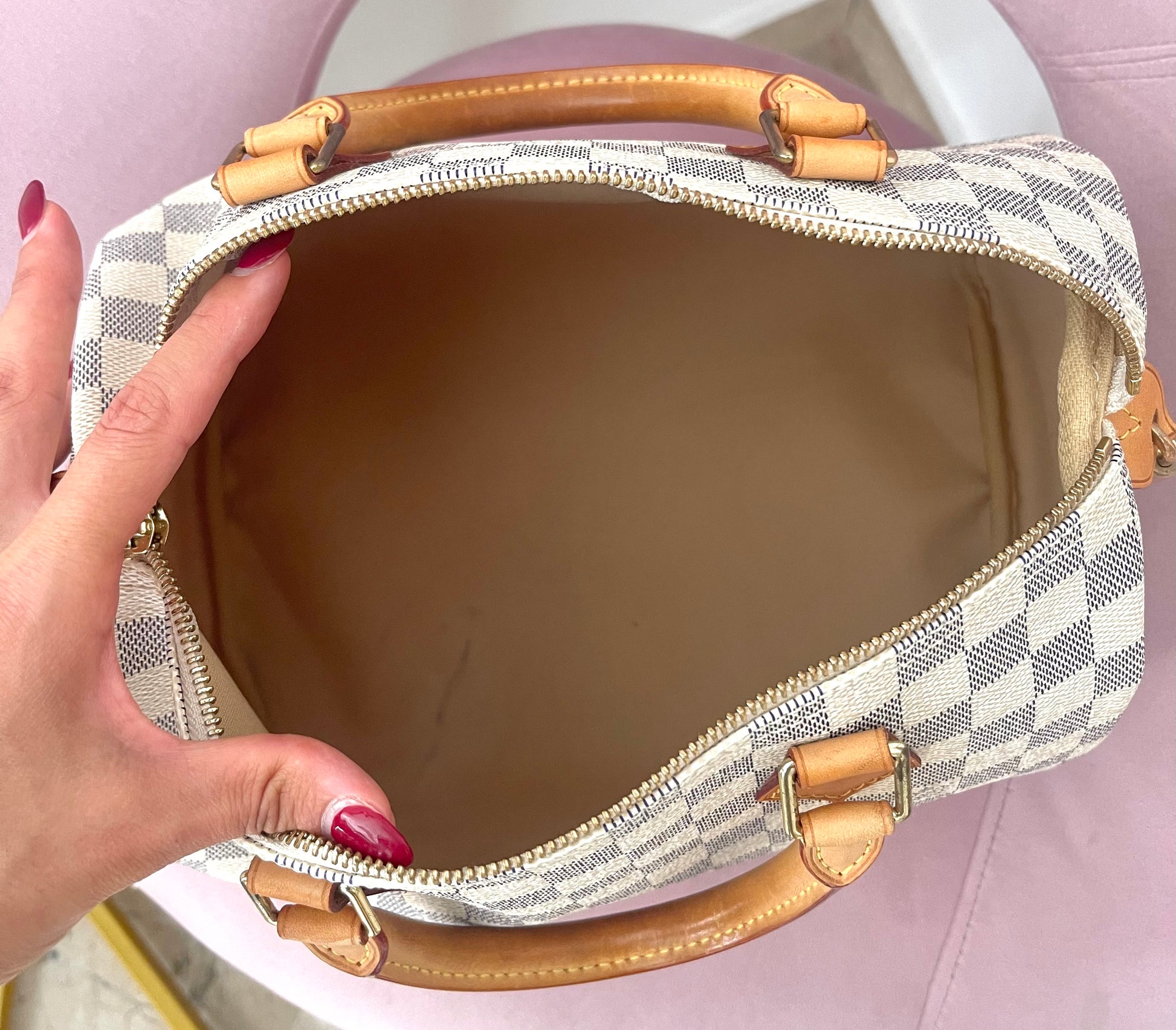 Borsa Speedy 30 Damier Azur Louis Vuitton