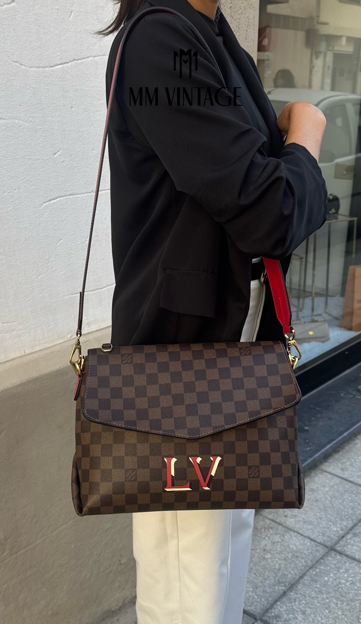 Borsa Beaubourg MM Damier Ebène Louis Vuitton